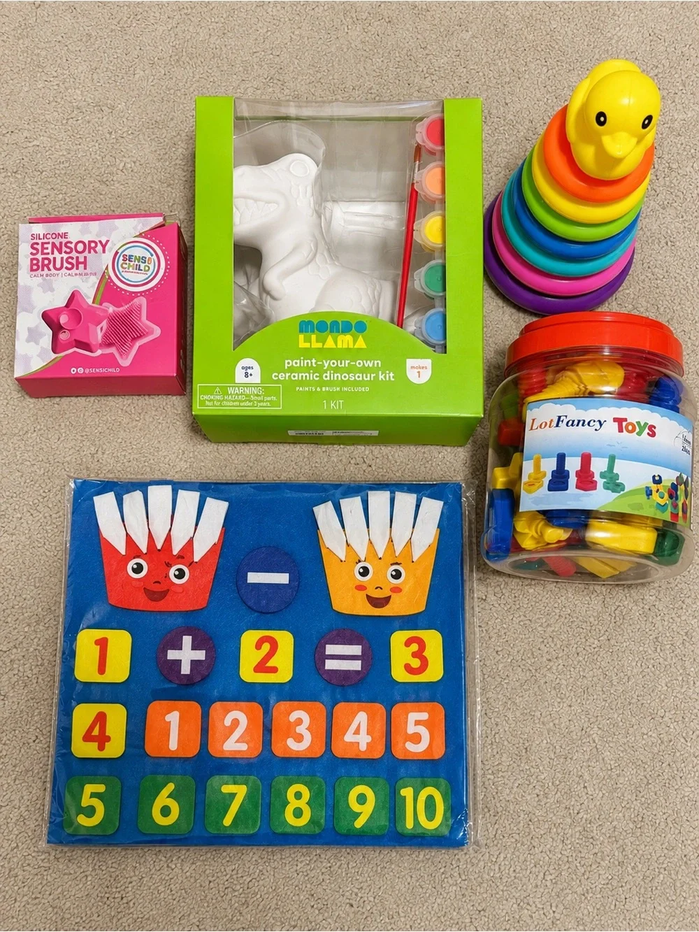 Kids Sensory & Learning Toy Bundle – Fine Motor Montessori Activities